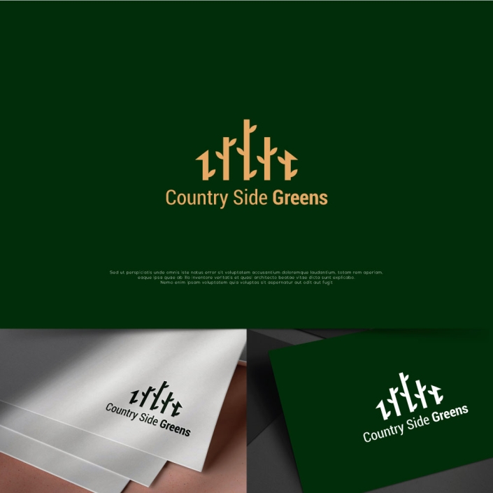 Country Side Greens Real Estate Logo Design Country Side Greens Real Estate Logo Design