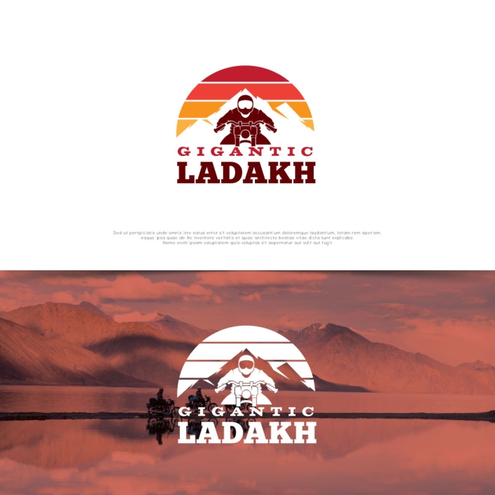 Gigantic Ladakh Bike Tours Logo Design Gigantic Ladakh Bike Tours Logo Design
