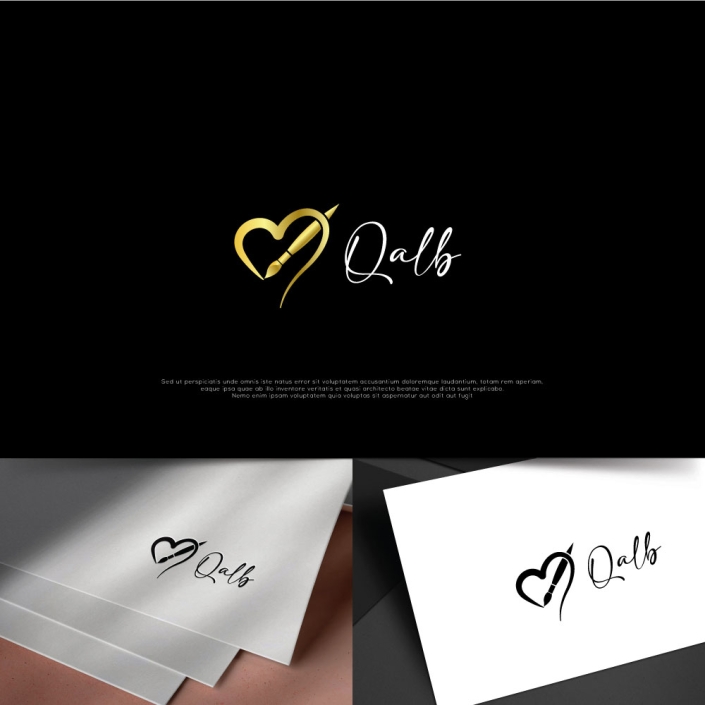 Qalb Artist Logo Design Qalb Artist Logo Design