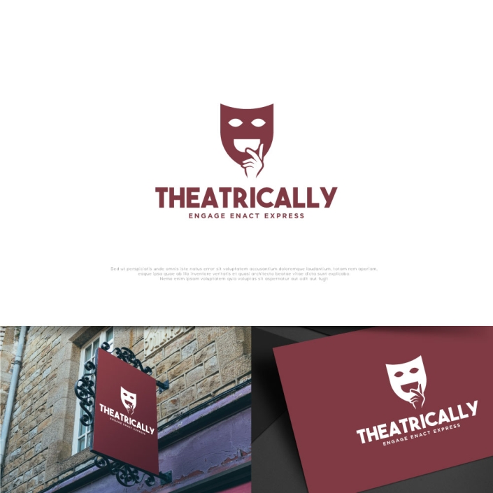Theatrically Theatre Logo Design Theatrically Theatre Logo Design