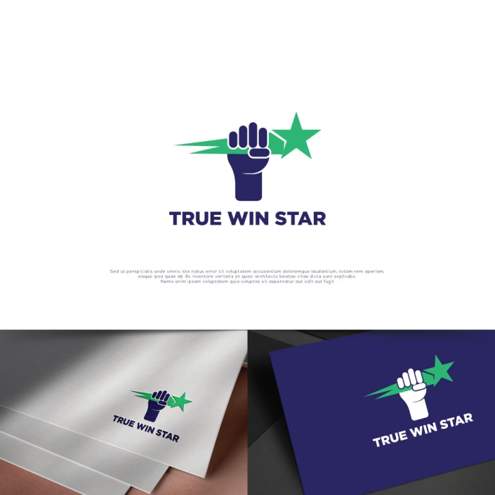 True Win Star Gaming Logo Design True Win Star Gaming Logo Design